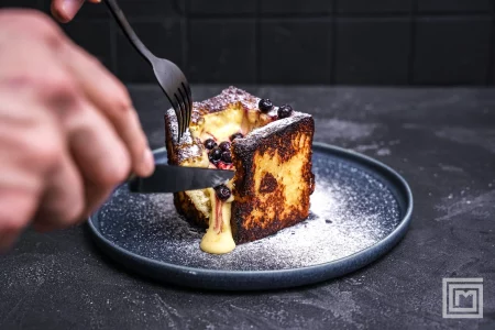 French Toast Box mit Vanillecreme