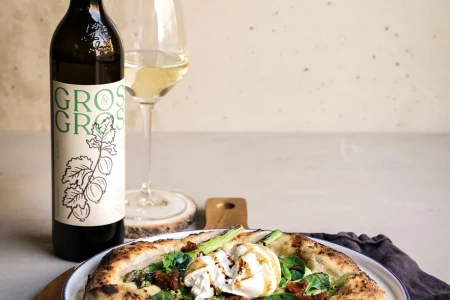 Frühlingspizza mit Spargel