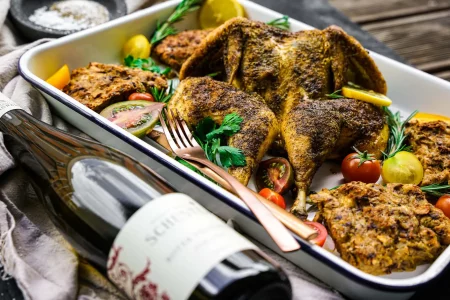 Gefülltes Grillhendl