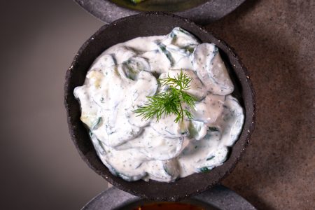 Joghurt Rahm Gurkensalat