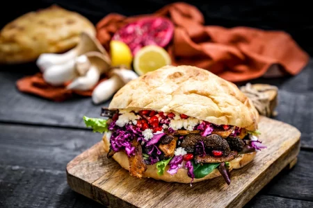 Kräuterseitling-Kebab