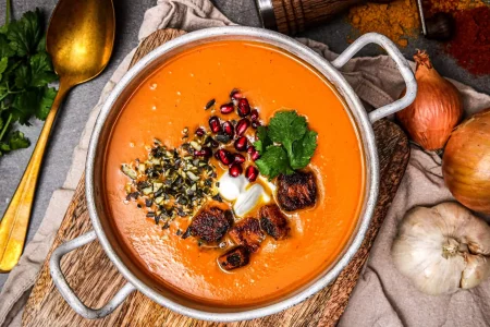 Kürbissuppe Marrokanisch