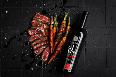 Pfeffersteak mit glasierten Karotten