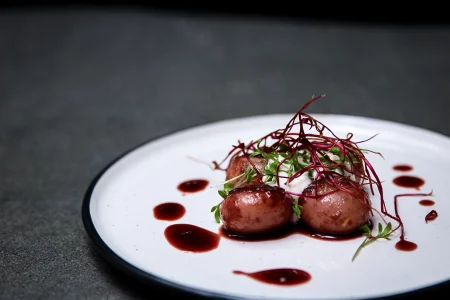 glasierte rote Rübe