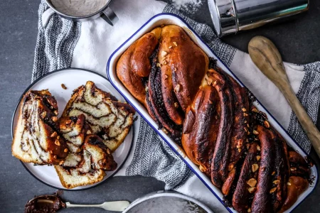Babka mit Schokolade