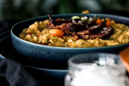 tomaten-risotto mit beiried