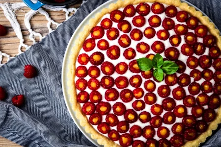 Himbeer-Vanille-Tarte