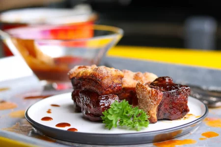 Schweinebraten Schweinsbraten Burnt Ends